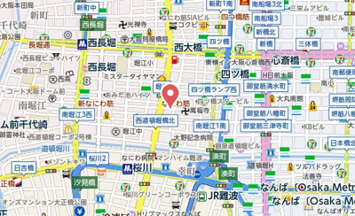 【地図】 | ベルフレージュ南堀江