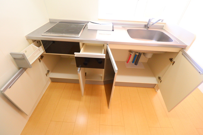 プリマベーラのキッチン|キッチン収納
※現況優先となります。