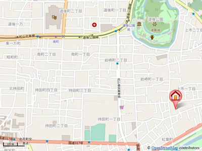 【地図】 | グリーンコート上市　Ａ棟