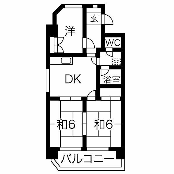半田第２ロイヤルマンションの間取り