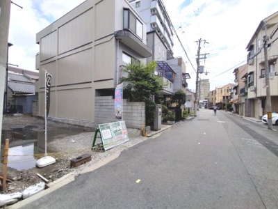 【周辺】 | 城東区蒲生4丁目 売土地 | 全面道路も広くお車の出し入れが容易ですね♪