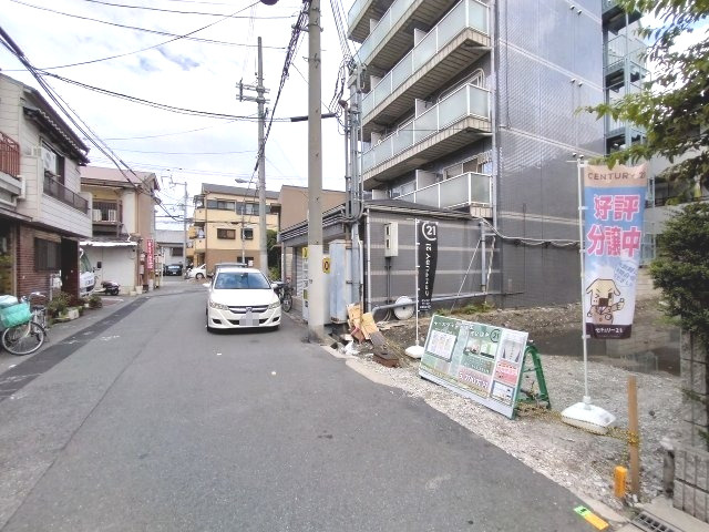 城東区蒲生4丁目 売土地の前面道路含む現地写真|駅チカながら清閑な住宅街です！