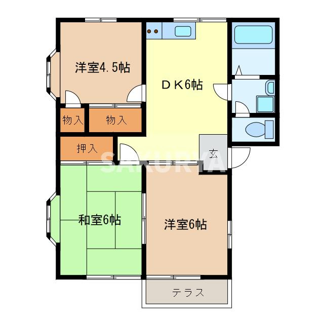 本城壱番館の間取り