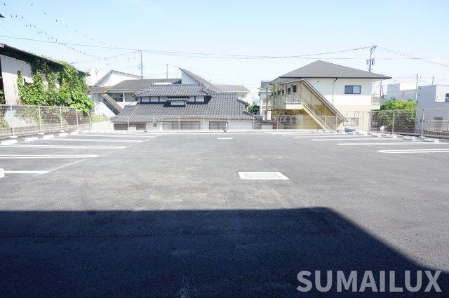 熊本市北区龍田陳内３丁目のアパートの駐車場