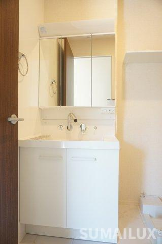 熊本市北区龍田陳内３丁目のアパートの独立洗面台