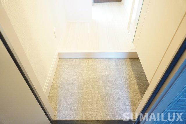 熊本市北区龍田陳内３丁目のアパートの玄関