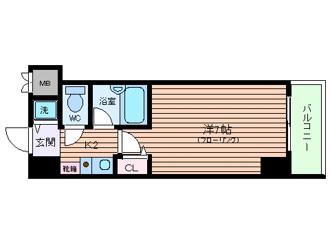 【間取り】 | パラシオ南森町