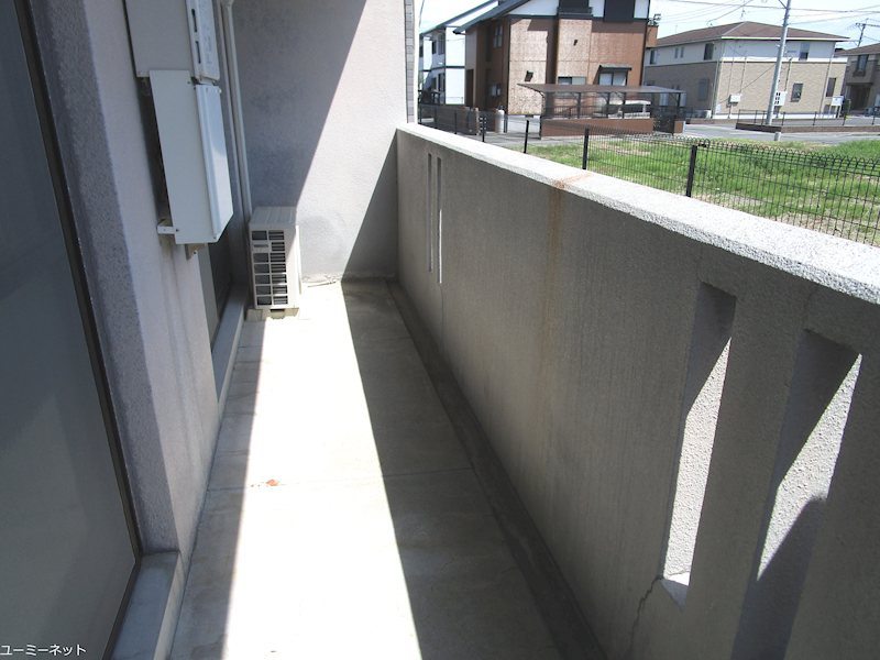 熊本市南区田井島３丁目の賃貸マンションのバルコニー