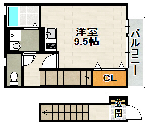 フラットソラの間取り