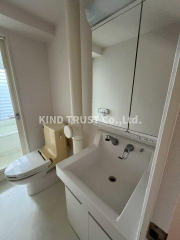 サウスサンの洗面所|脱衣スペースもあります