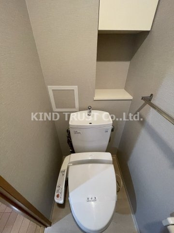 ウェルホームズ中之島北のトイレ|落ち着いた色調のトイレです