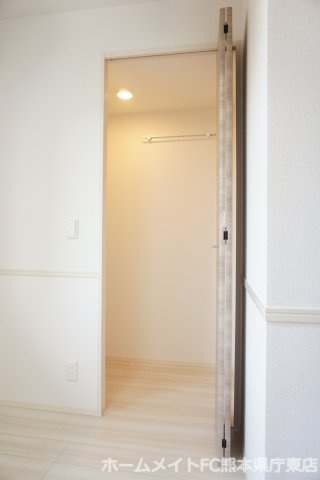 熊本市東区保田窪本町のアパートの収納