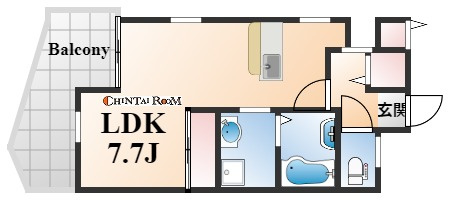 ワコーレヴィータ山本通の間取り