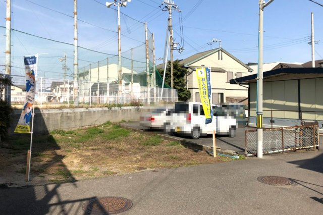 岸和田市春木泉町の売地の外観|北側は公園広場のため通風・眺望良好です