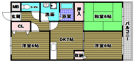ファミリーハウス須賀の間取り