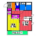 【間取り】 | ルーチェ南福岡の間取り