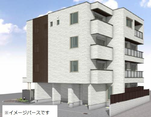 倉敷市鶴形１丁目の賃貸マンションの外観|イメージパース