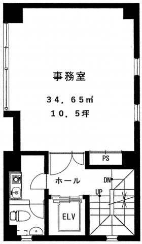 台東区柳橋１丁目の事務所の間取り