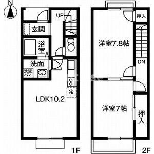 DUPLEX イトーⅡ Aの間取り