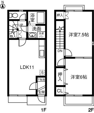 SUNNY HILL Cの間取り