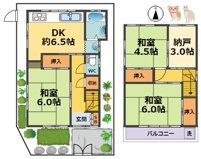 尼崎市大庄西町　貸家の画像