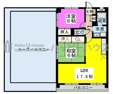 【間取り】 | 伯玄オーシャンハイツ