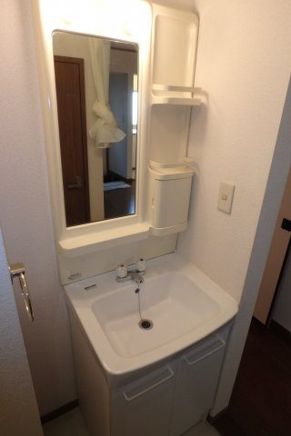 ドミールたかねB棟の洗面所