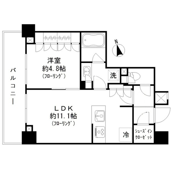 【間取り】 | パークリュクス蒲田一丁目