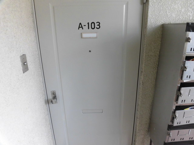 あこやコーポラスAの玄関