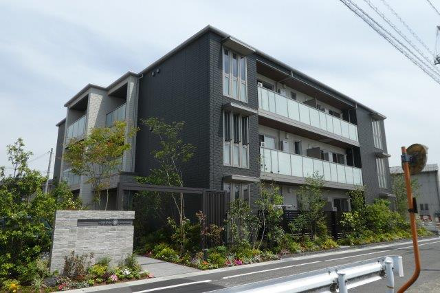 倉敷市新田のアパートの外観