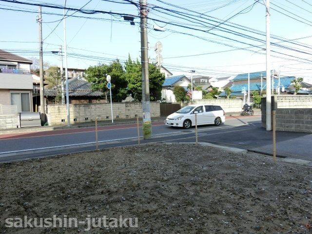 谷津２丁目　売地の外観|国道１４号線に面した土地
