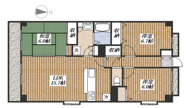 アーク昭島レジデンスの間取り
