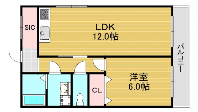 レジデンスサカタの間取り