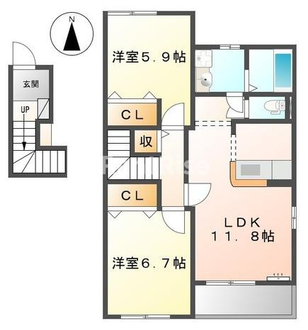 グレース・Ｎ１の間取り|間取図