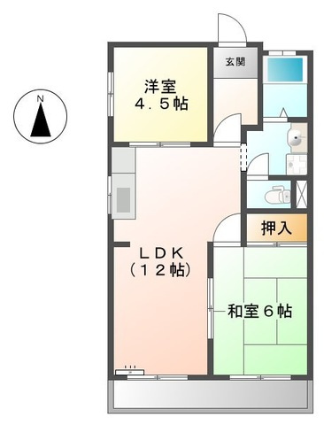 シャトー一宮の間取り|間取図