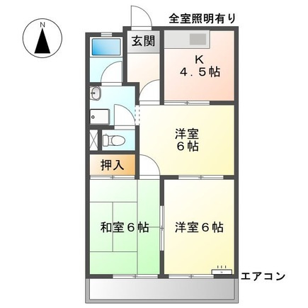 メゾンエクセルⅡの間取り|間取図