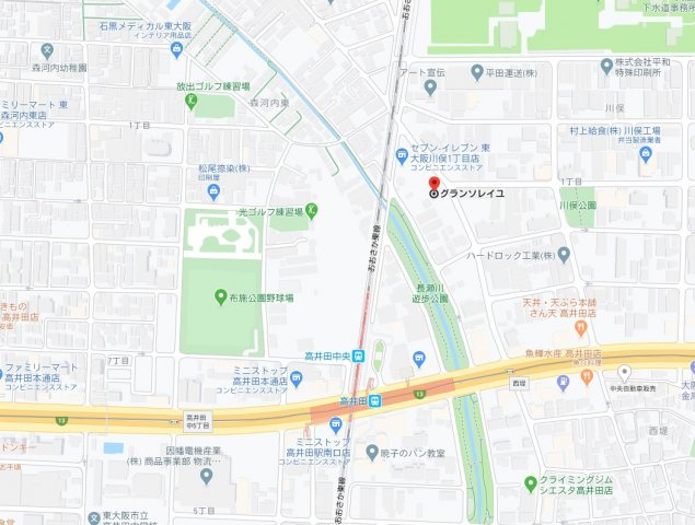 グランソレイユの地図