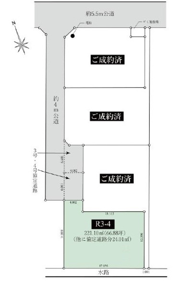 【土地図】 | 川越市上寺山　売地　R3-4