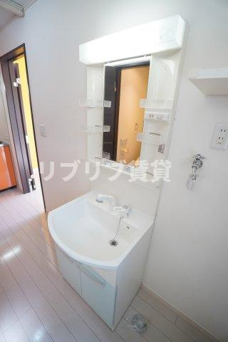 ハウスカーマインの洗面所