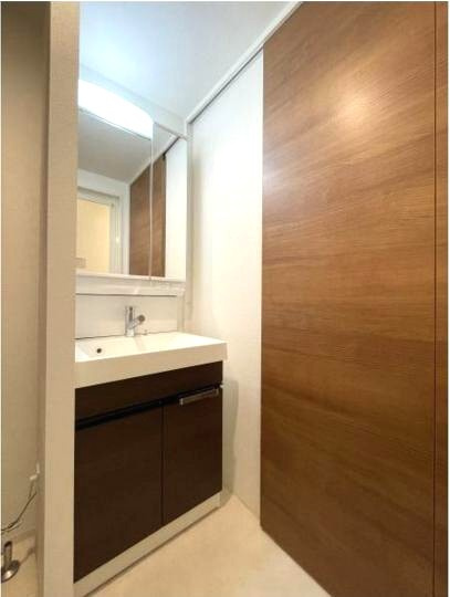 ルクレ上野の洗面所