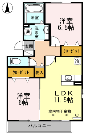 エスペランサ末広の間取り