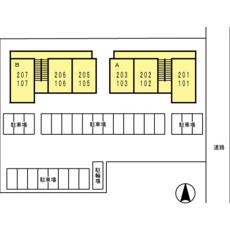 ミント Ａの玄関