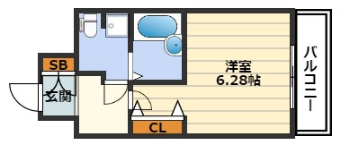 ニューシティアパートメンツ西天満の間取り