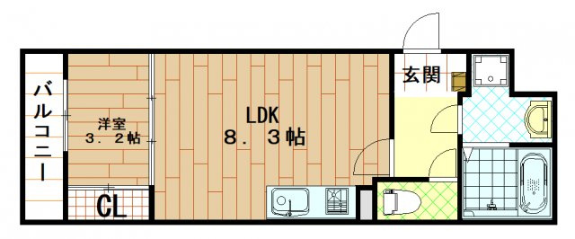 ラージヒル長瀬WESTの間取り