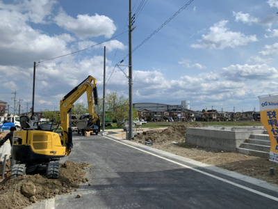 【前面道路含む現地写真】 | 大津市雄琴5丁目13　新築分譲