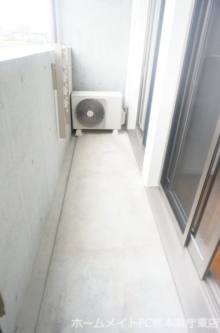 熊本市南区田井島３丁目の賃貸マンションのバルコニー
