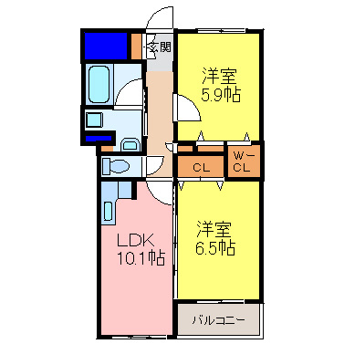 アリュレ御幣島の間取り