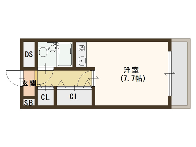 【間取り】 | 朝日プラザ岸里パサージュ