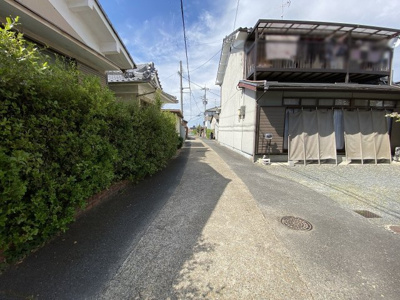 【前面道路含む現地写真】 | 京田辺市草内犬伏　中古戸建