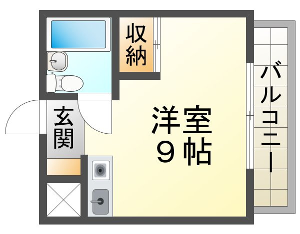 サンルーム名谷の間取り